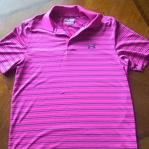 Mens Under Armour golf shirt EUC